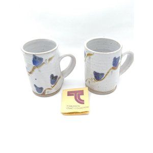 VTG '94 Tomlinson Craft Collection Baltimore Pottery Artisan Signed Mugs 4"